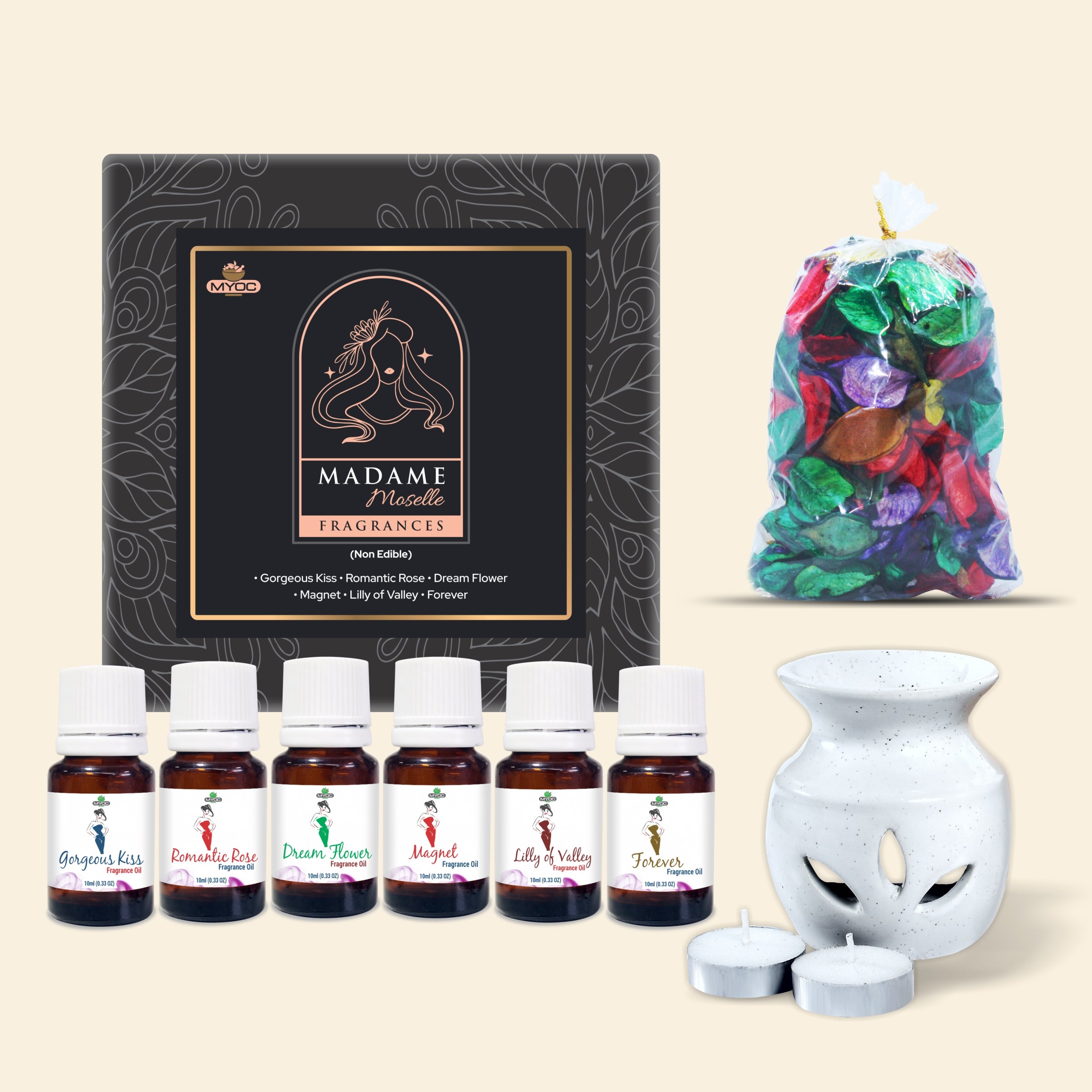Salvia Gifts,Fragrances Oil Set,Aromatherapy Combo Madame Moselle Fragrance Oil Gift Set Salvia Gifts,Fragrances Oil Set,Aromatherapy Combo Madame Moselle Fragrance Oil Gift Set